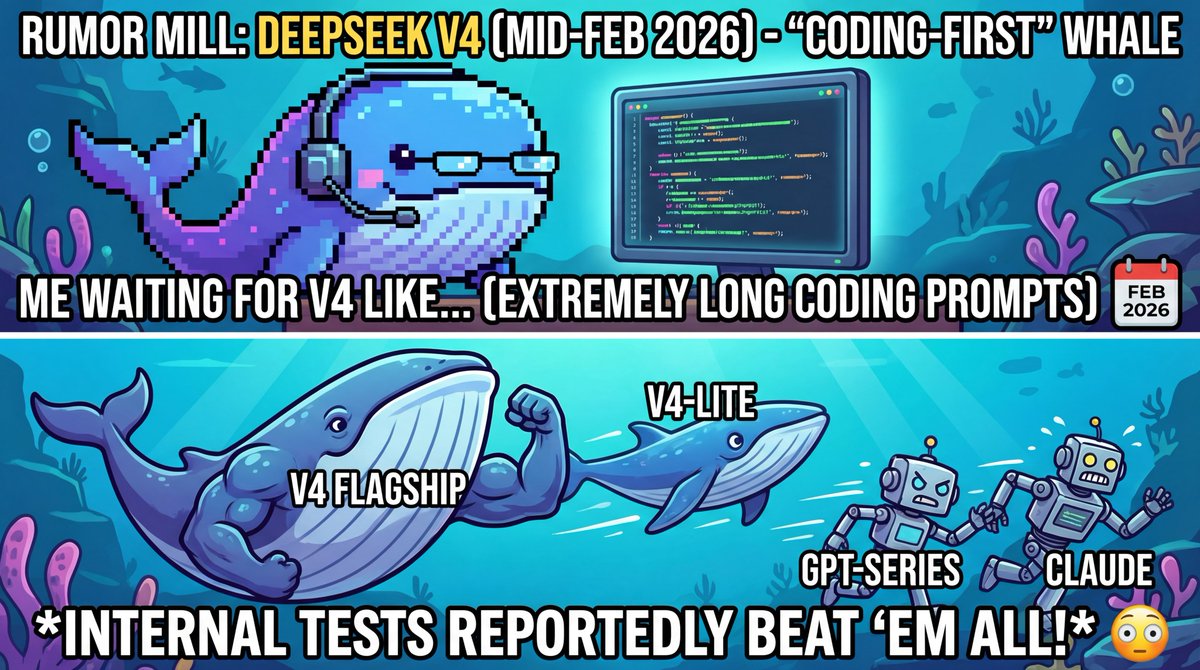 DeepSeek V4 rumor meme