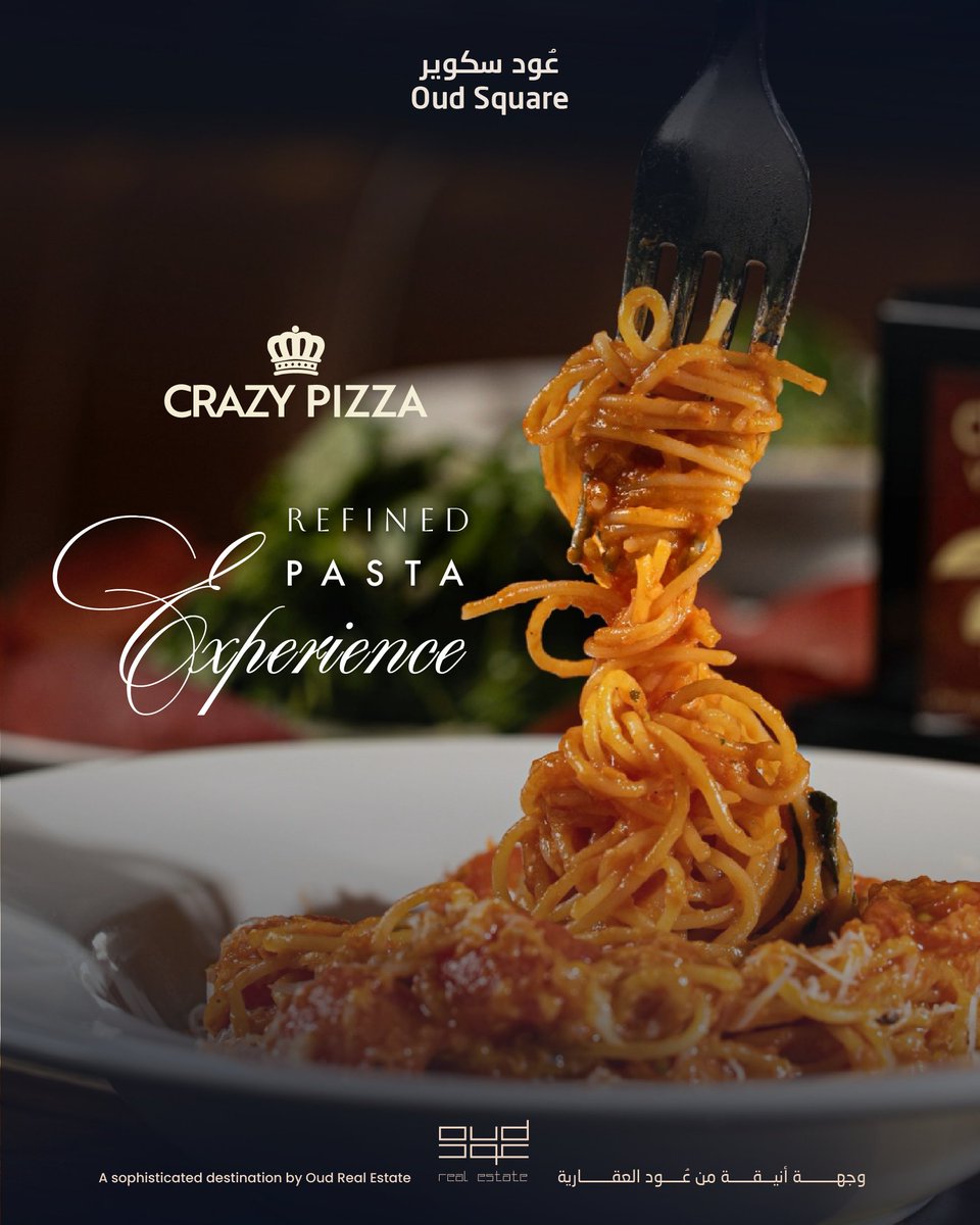 OudSquare's tweet image. Pasta, elevated into a refined taste experience at #Crazy_Pizza

#Oud_Square