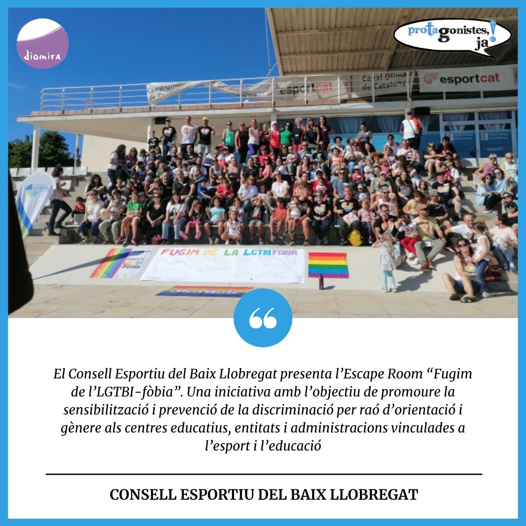 📑 Al Protagonistes, ja! de desembre el <a href="/cebllob/">Consell Esportiu del Baix Llobregat</a>  presenta la seva iniciativa “Fugim de l’LGTBI-fòbia”

📍protagonistesja.wordpress.com