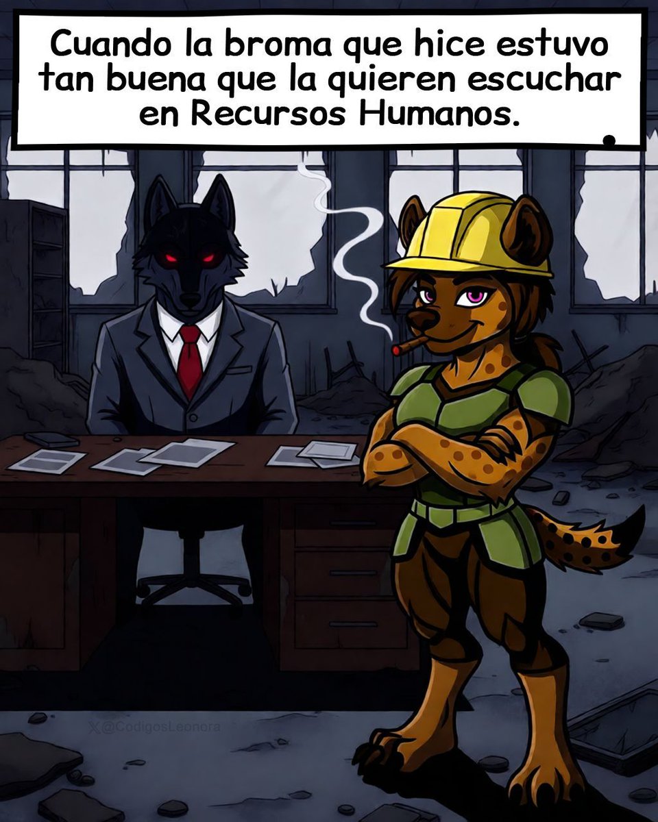CodigosLeonora's tweet image. #FurryOffice #RRHHHumor