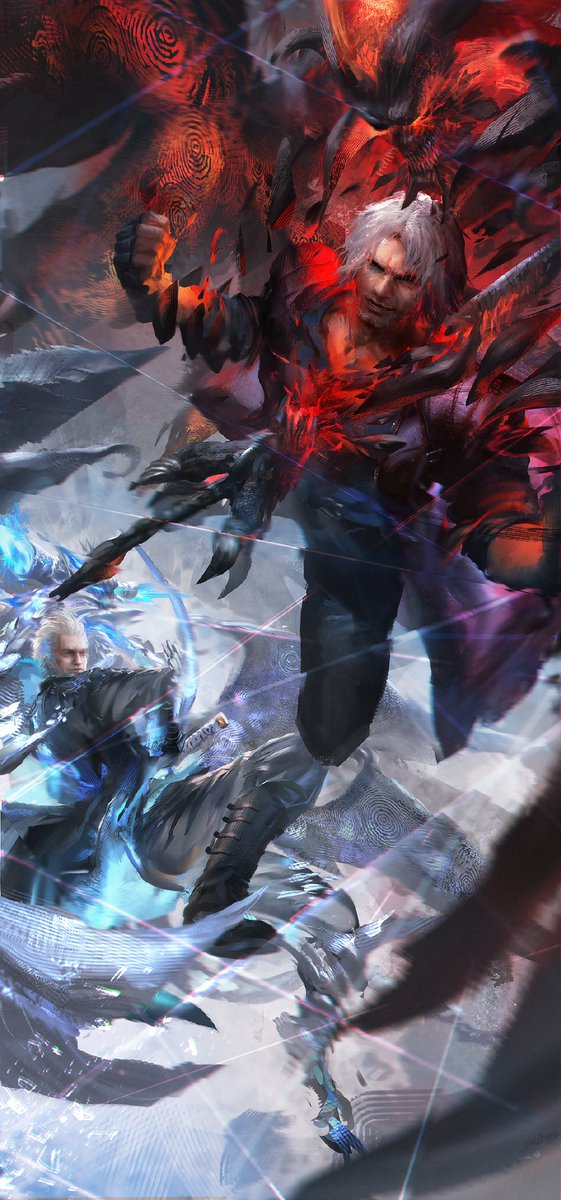 ArtStationHQ_'s tweet image. #Illustration│Devil May Cry ― "Sons of Sparda" 🔥⚔️

Artist: Stu_dts成