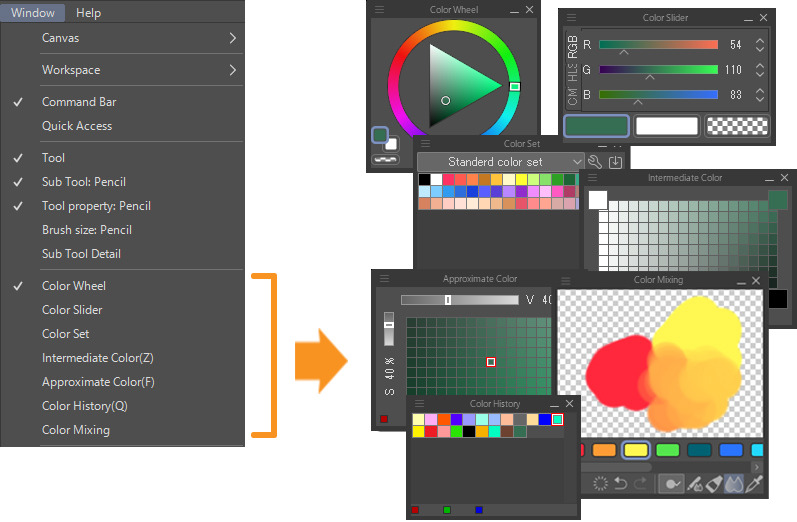clipstudiopaint's tweet photo. Liven your illustration process up with colorful palettes.
Clip Studio Paint provides 6 different color palettes and creates colors that match your art style. There's also the Color History palette, where you can select colors you've used before and more.
https://t.co/IP1FoRvI8n
#clipstudio