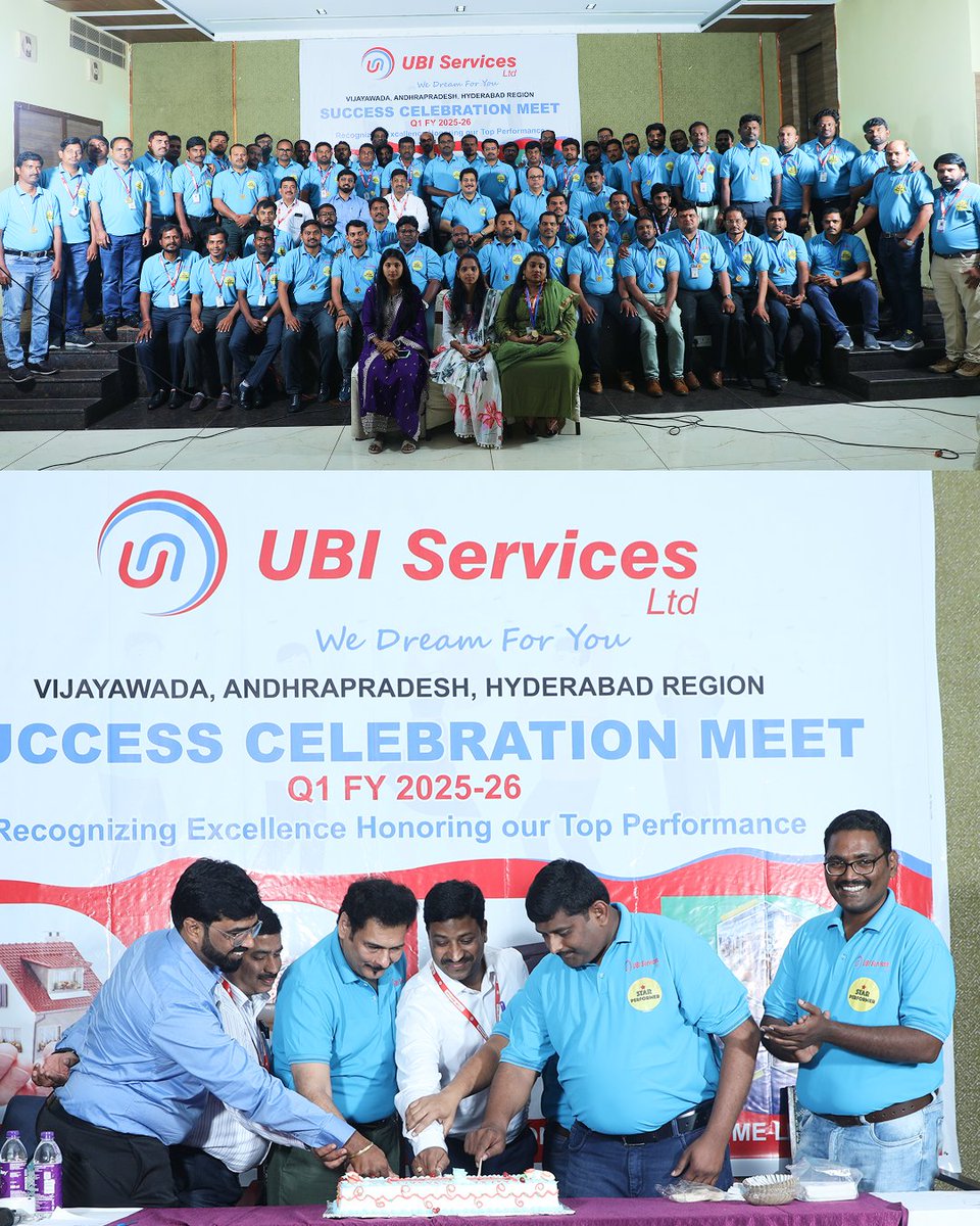 LtdUbi's tweet photo. Aligning vision. Celebrating performance. Accelerating growth. 🚀

The Vijayawada HYD Region Sales Meet brought leadership and frontline teams together to recognize excellence, reinforce strategy, and build momentum for FY 2025–26.

#VijayawadaSalesMeet #ubisl https://t.co/fwkpVtc1cL