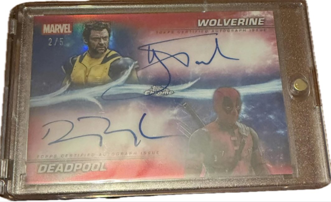 ヒュージャックマンとライアンレイノルズ直筆サイン入り2Lサイズ写真 ヒュージャックマンとライアンレイノルズ直筆サイン入り2Lサイズ写真