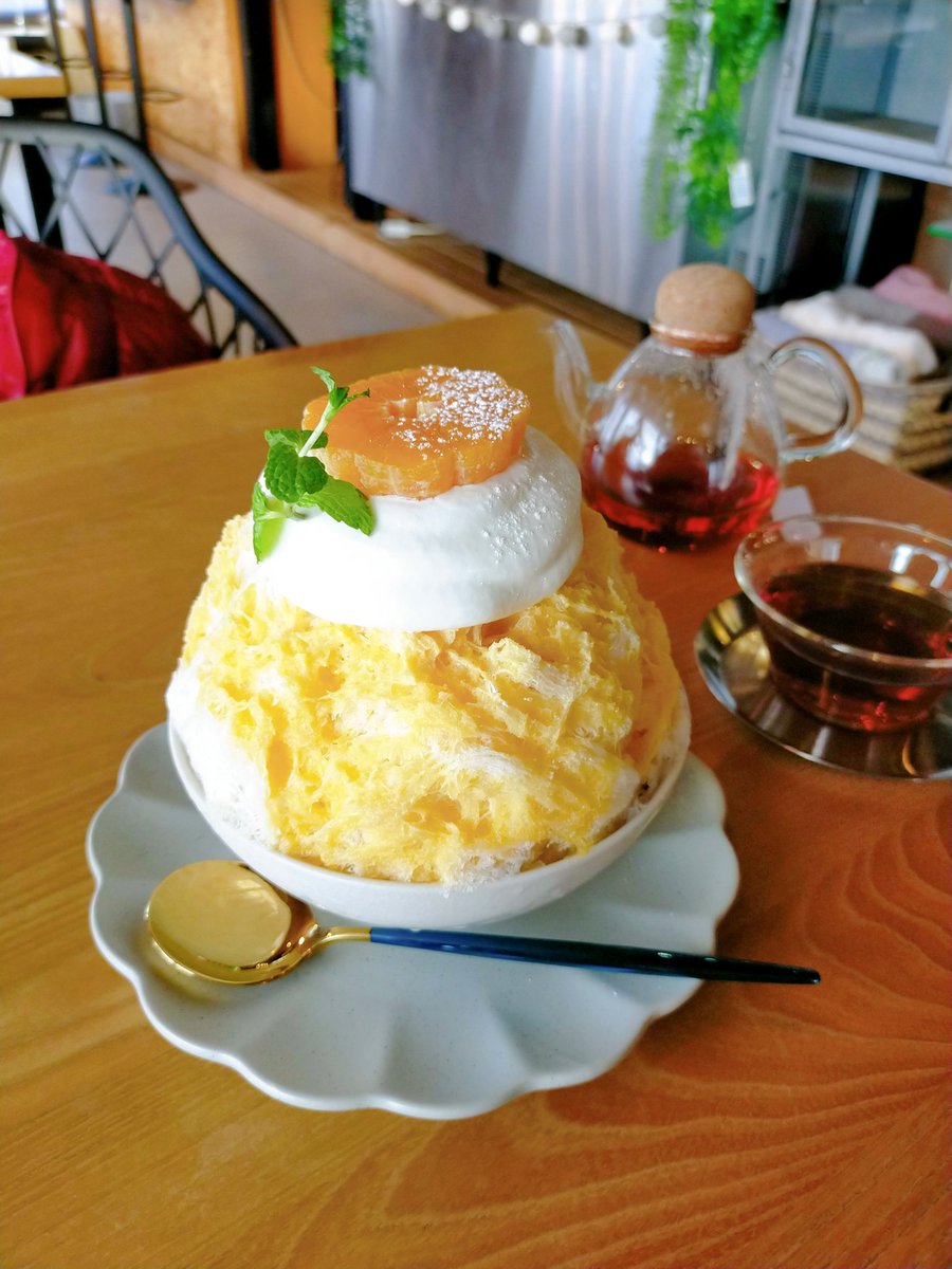 LEE8253's tweet photo. 山形県山形市蔵王上野
Kiitos coffee さん
◇みかんチーズかき氷
氷に対してシロップやエスプーマの量が絶妙💖 https://t.co/OvucXzCQun