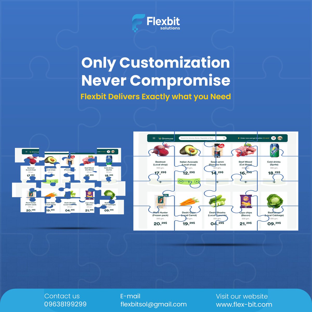 flexbit25's tweet photo. Only customization never compromise, Flexbit Solutions delivers exactly what you need.
Our services:
 ✅Custom Software
 ✅SaaS Solution
 ✅Mobile Application
 ✅Web ApplicationGet in touch with us:
🌐: https://t.co/ZlBWohJOYs
📧: flexbitsol@gmail.com
📞: 09638199299
#x https://t.co/iiIyQkMq6h