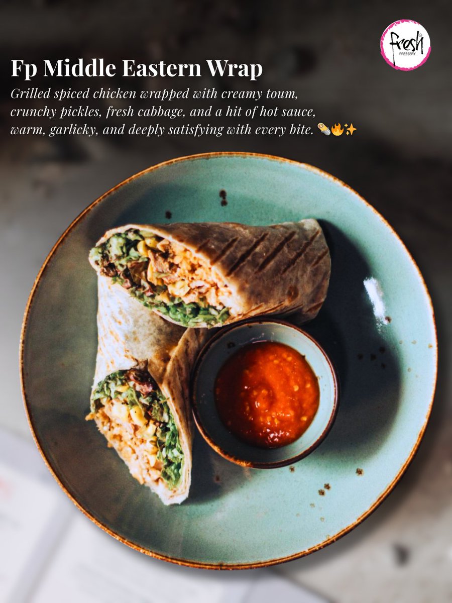 freshpress82318's tweet photo. Garlic-forward. Protein-packed. Wrapped to perfection. π―π₯#FreshPressery #MiddleEasternWrap #ChickenWrapBangalore #HealthyCafeBangalore
#CleanEatingBangalore #ProteinRichMeals #WrapsOfBangalore
#GarlicLovers #HealthyLunchIdeas #CafeFoodBangalore https://t.co/G5pLnRKaRm