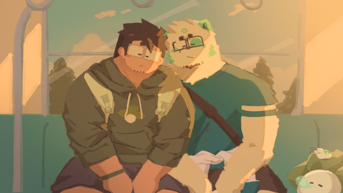 GreenyPika's tweet image. long commute home... 🚃💤

🎨: @kuniart_ 🌱