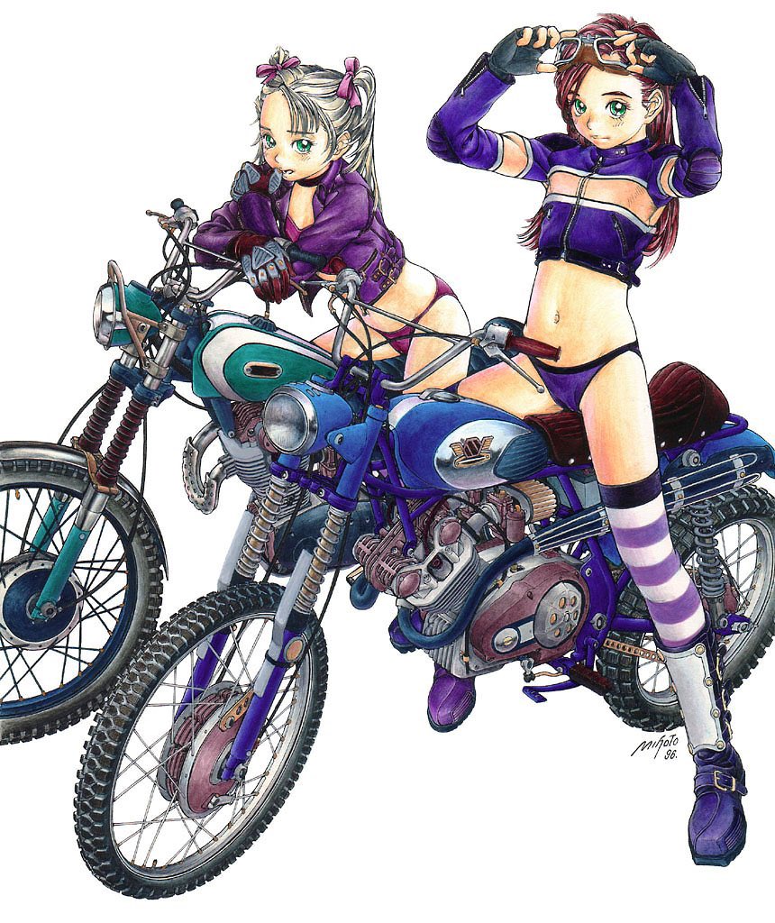 よる。立体風にしてみると人物とバイクの比率とサイズ感がより掴み易くていいね…ラフ段階で使えばバランス確認に効果的かもしれん(‾▽‾) 