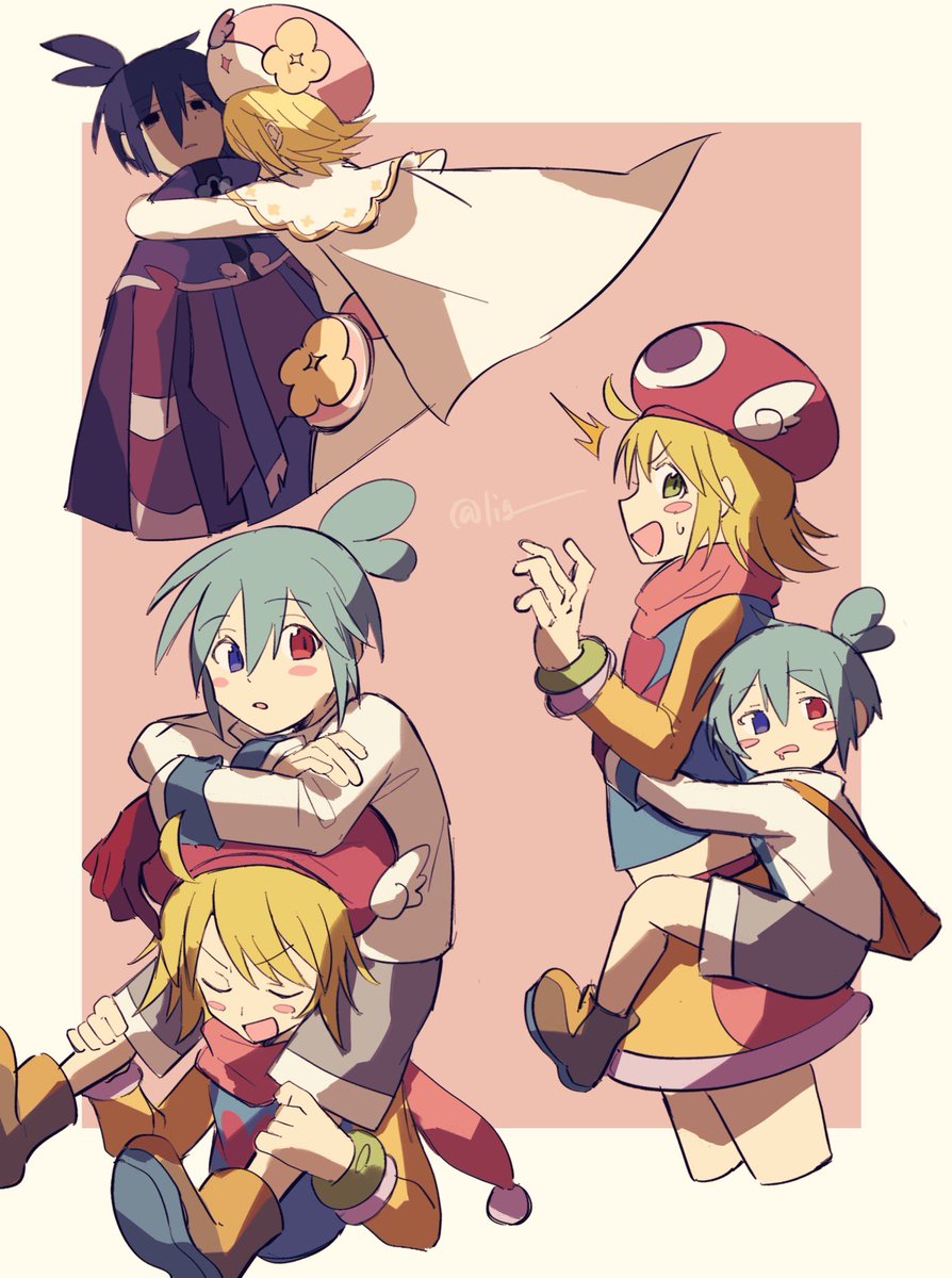 lig_______'s tweet image. pyクエに脳を焼かれた時の絵
(シグアミ多め)