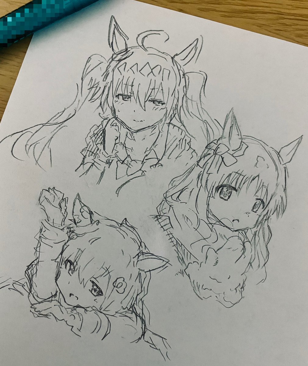 ウマ娘落書き
絵柄って定まらんね、
#ウマ娘