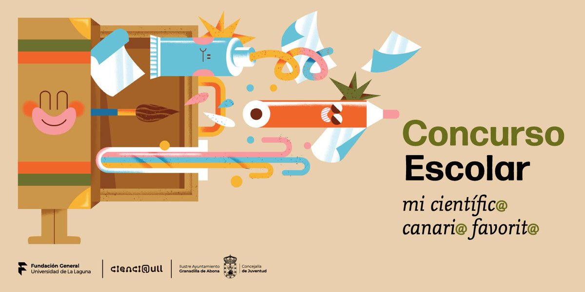 📢 ¡Inscripciones abiertas!
 Participa en la II Edición del Concurso Escolar “Mi Científic@ Canari@ Favorit@” 👩‍🔬🖌️
Alumnado de 3º a 6º de Primaria 
 📝 Inscripción: tinyurl.com/44uvx4hb 
 📄 Bases: tinyurl.com/nhjf8kcd