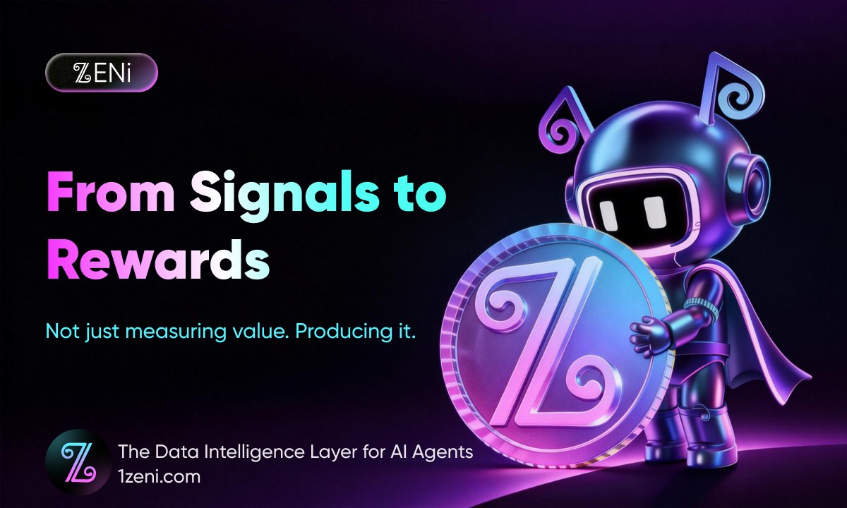 Most Web3 growth stacks stop at attention (clicks, views) or analytics dashboards 📊

ZENi closes the loop with a real flywheel 🔁
📡 Signals → 🧠 Intelligence → ⚡ Agent Execution → ✅ Proof → 🎁 Rewards
So value doesn’t just get “measured” — it gets produced. 🚀
#ZENi
