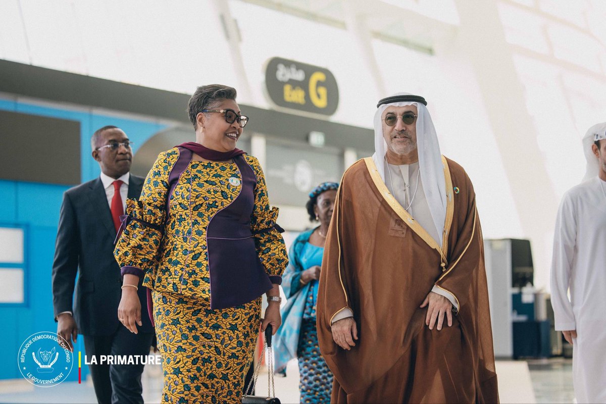 PrimatureRDC's tweet image. #DéveloppementDurable 
13 janvier 2026| La Première Ministre Judith Suminwa Tuluka est en mission officielle aux Émirats arabes unis pour représenter le Président de la République au sommet Abu Dhabi Sustainability Week (@ADSWagenda ), grand rendez-vous mondial consacré à la…