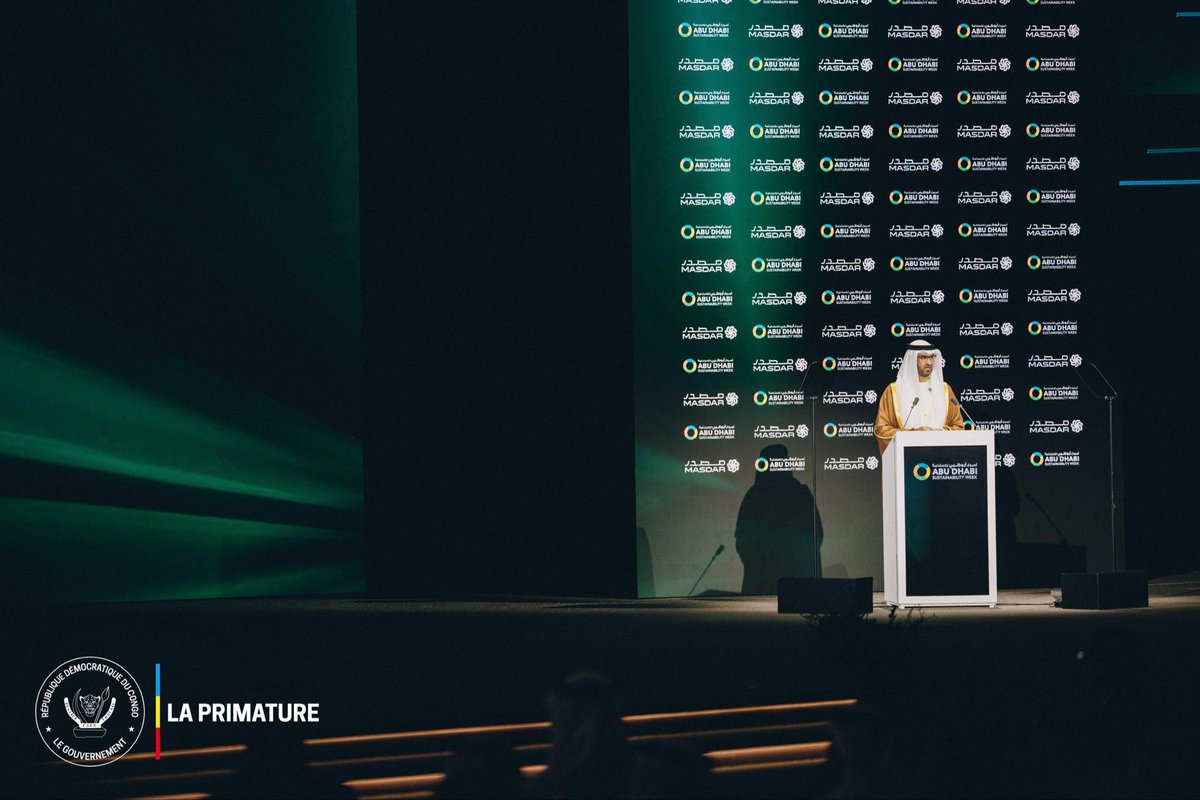 PrimatureRDC's tweet image. #DéveloppementDurable 
13 janvier 2026| La Première Ministre Judith Suminwa Tuluka est en mission officielle aux Émirats arabes unis pour représenter le Président de la République au sommet Abu Dhabi Sustainability Week (@ADSWagenda ), grand rendez-vous mondial consacré à la…