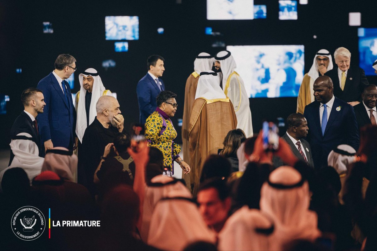 PrimatureRDC's tweet image. #DéveloppementDurable 
13 janvier 2026| La Première Ministre Judith Suminwa Tuluka est en mission officielle aux Émirats arabes unis pour représenter le Président de la République au sommet Abu Dhabi Sustainability Week (@ADSWagenda ), grand rendez-vous mondial consacré à la…