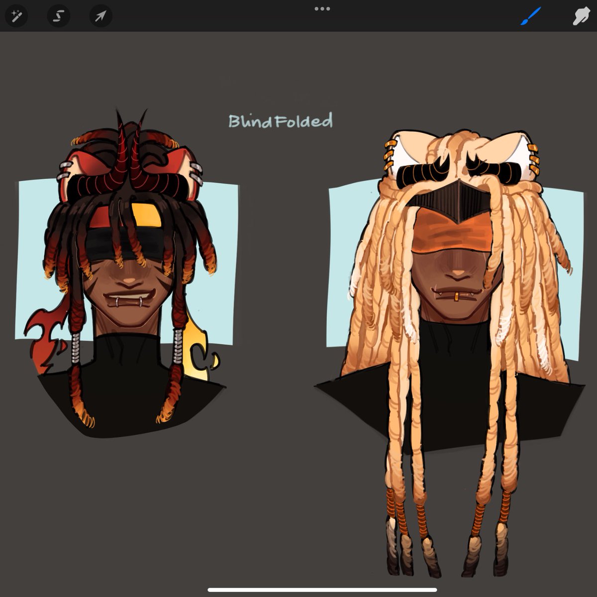 rgnvazl's tweet image. Not so blindfold brothers