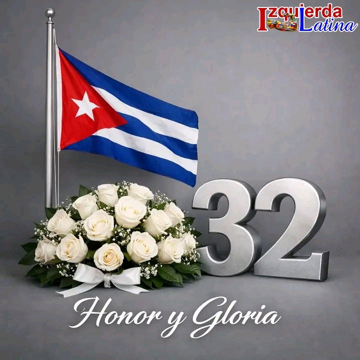 IzquierdaUnid15's tweet image. Con #HonorYGloria el pueblo de Cuba recibirá el próximo jueves a los 32 hermanos caidos en el cumplimiento del deber en la República Bolivariana de Venezuela. Ellos serán por siempre ejemplo un de dignidad y sentido del deber. #IzquierdaLatina #CubaEsCoraje.
