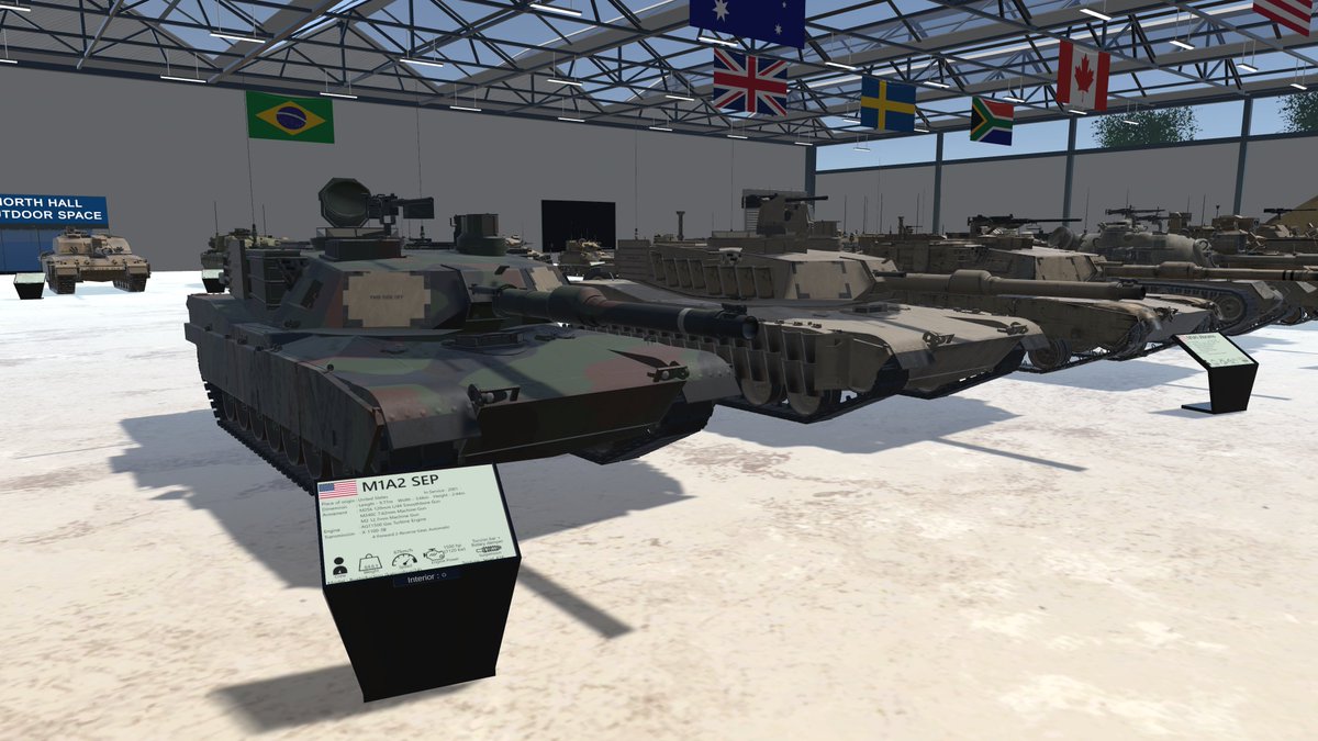 obiekt219's tweet image. 本日夜もグループ＋で博物館ワールドを開く予定です
れべるさん(@level_416)からいただいたM1A2用テクスチャを適用したいたり、その他色々と更新していますのでよろしければぜひ!
#VRChat