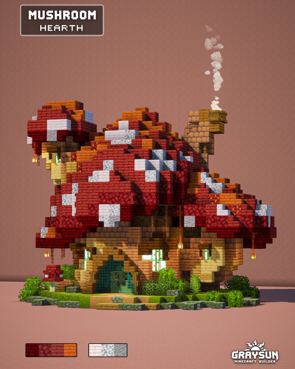 A fantasy Mushroom house for your Minecraft building ideas and inspiration !

Check the comments for more picture of this build :)

#Minecraft #Minecraftbuilds