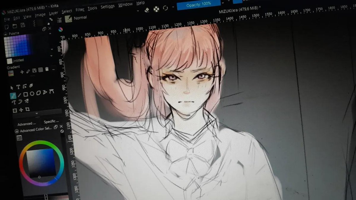 meryleaf's tweet image. Wip, mizuki