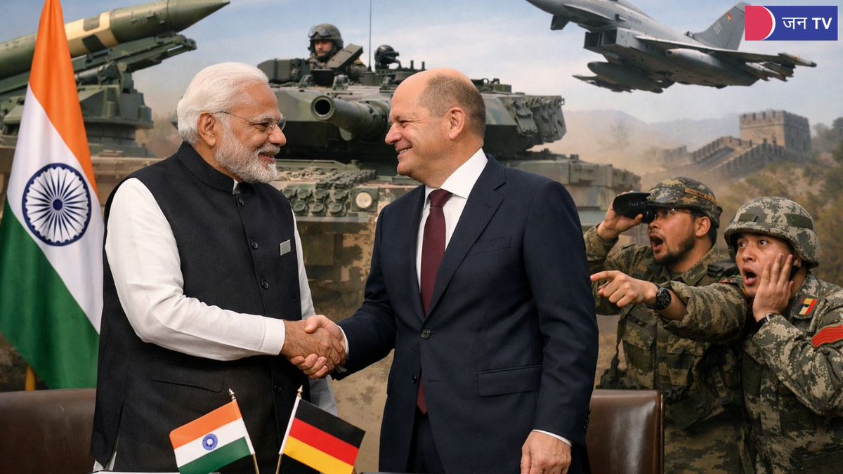 JANTV2012's tweet image. भारत-जर्मनी रक्षा साझेदारी में नया अध्याय, 19 अहम समझौतों पर लगी मुहर | jan tv

jantv.in/newsdisplay.ph…

#IndiaGermany #DefenceDeal #PMModi #ChancellorMerz #StrategicPartnership #GlobalPolitics #jantv_rs