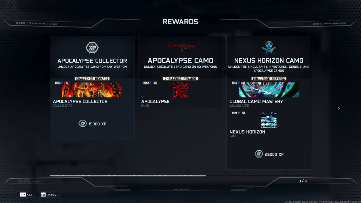 Apocalypse and Nexus Horizon unlocked