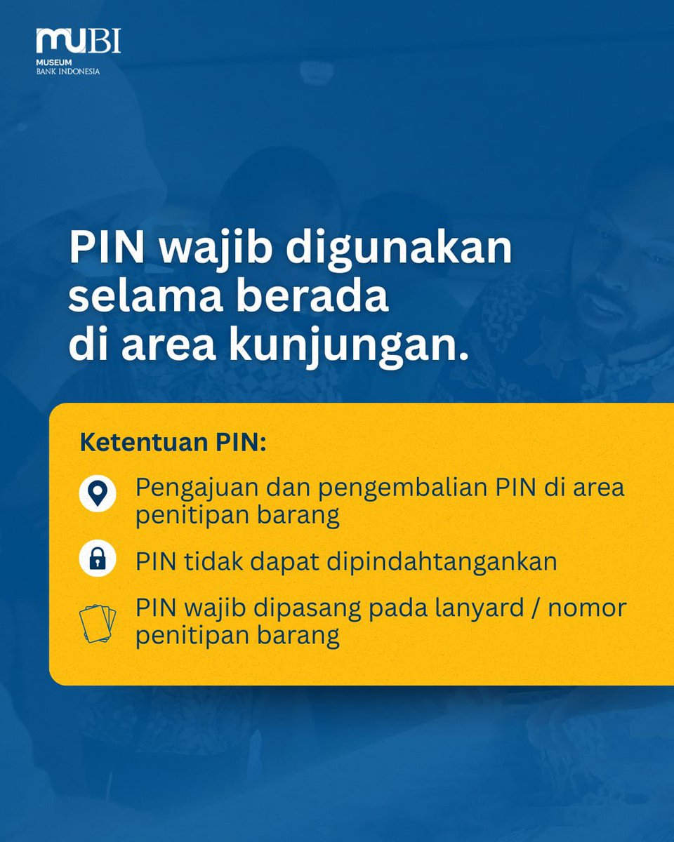 Komitmen MuBI untuk menjadi ruang yang lebih ramah dan inklusif bagi semua orang 💙👆🏻

Kalau Sahabat MuBI termasuk dalam kriteria postingan ini, jangan ragu untuk menghubungi petugas kami 😉

#MuseumJakarta #Inklusif #KotaTua #ActiveMuseum #BukanMuseumBiasa