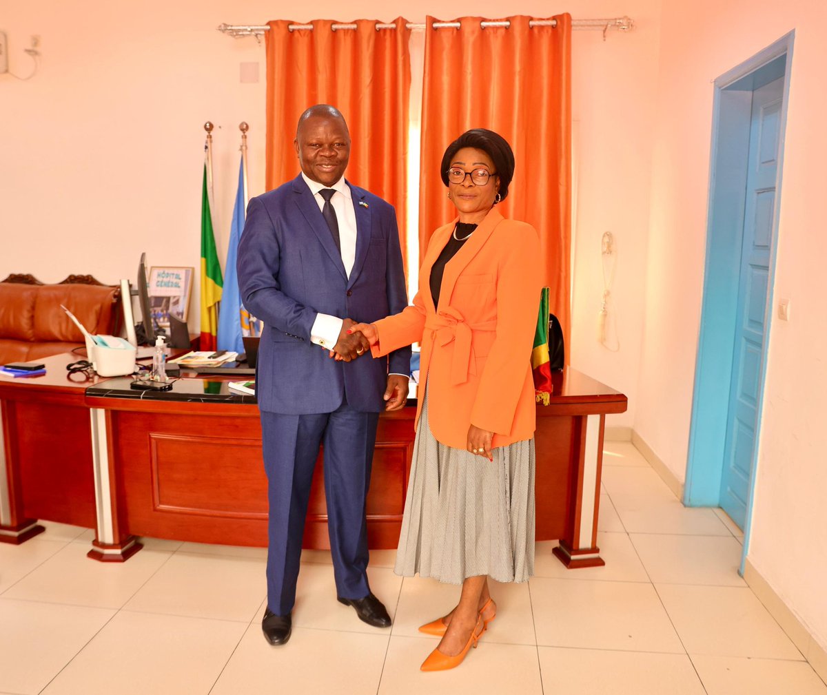 sodjinoudossou's tweet image. Fructueux échanges ce 13.1.26 avec Présidente CCN Congo. Consensus sur renforcement qualité lutte contre maladies prioritaires et collaboration @OMSCongo-CCN pour meilleur impact sur population vulnérable @ProfJanabi @DrTedros @MSP_CG @IbaraRosaire @GouvernementCG @WHO @onucongo