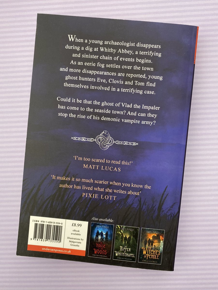 bookread2day's tweet image. #Theghosthunterchronicles The Vampire of Whitby by Yvette Fielding @Yfielding Paperback published by @AndersenPress 25th September 2025 ISBN 9781839135590 
I loved the strange things going on in this new series. Middle grade readers will love every page. @WalkerBooksUK