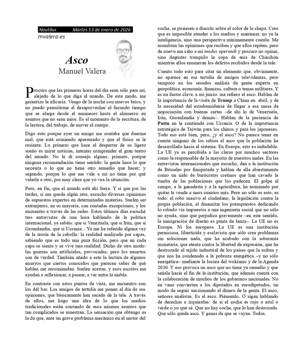 La UE no es Europa. Ni los europeos. La UE es una institución perniciosa, liberticida y esclavista que sólo crea problemas sin solucionar nada