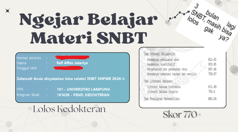 meltodicc's tweet image. [H-98]{13}
‼️SNBT tinggal 3 bulan lagi‼️

💬: Kalau sekarang baru mulai serius SNBT, udah telat gak sih?
👉Iya udah telat...kalau kamu gak tahu ini⤵️

(A THREAD)
by: @meltodicc

#snbt2026 #AMBISVERSE #utbk2026