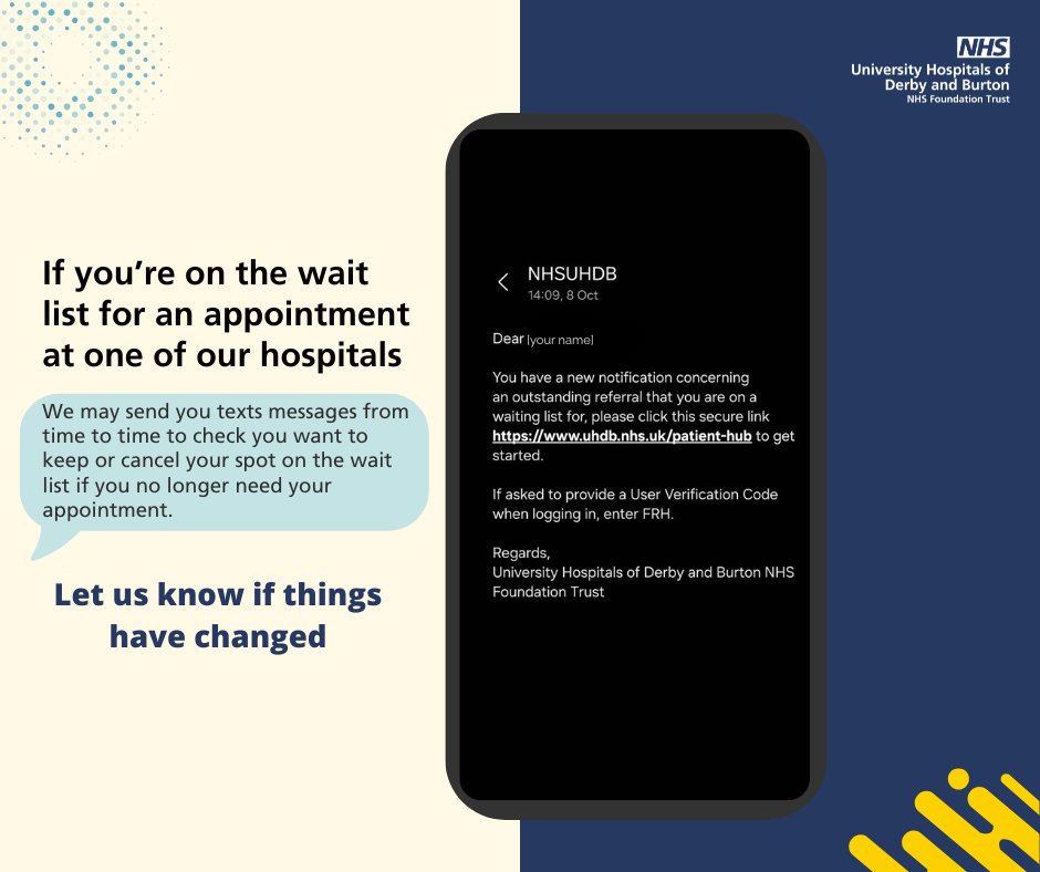 University Hospitals of Derby and Burton NHS FT tweet media
