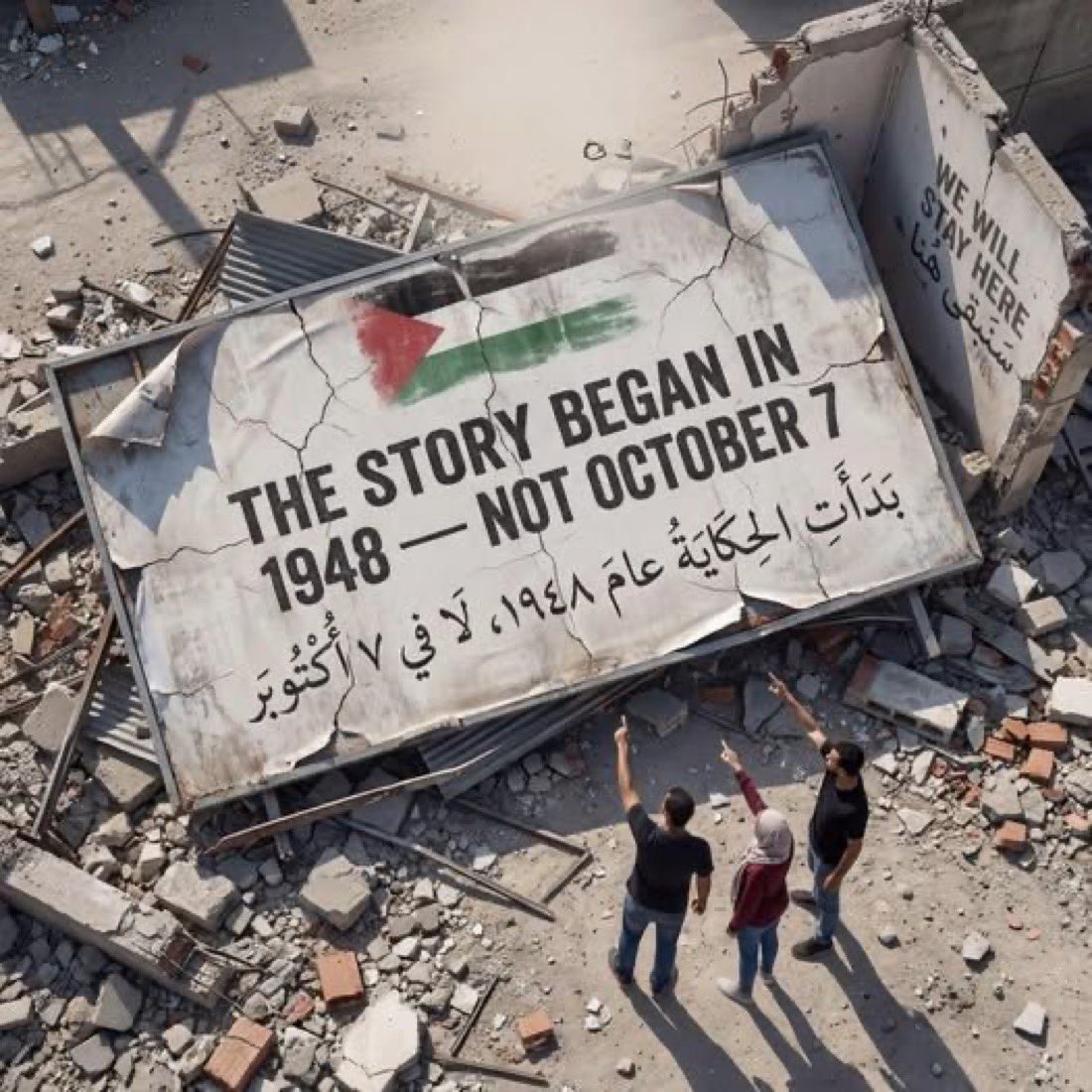 7MohammedKhaled's tweet image. The story began in 1948 - not October 7