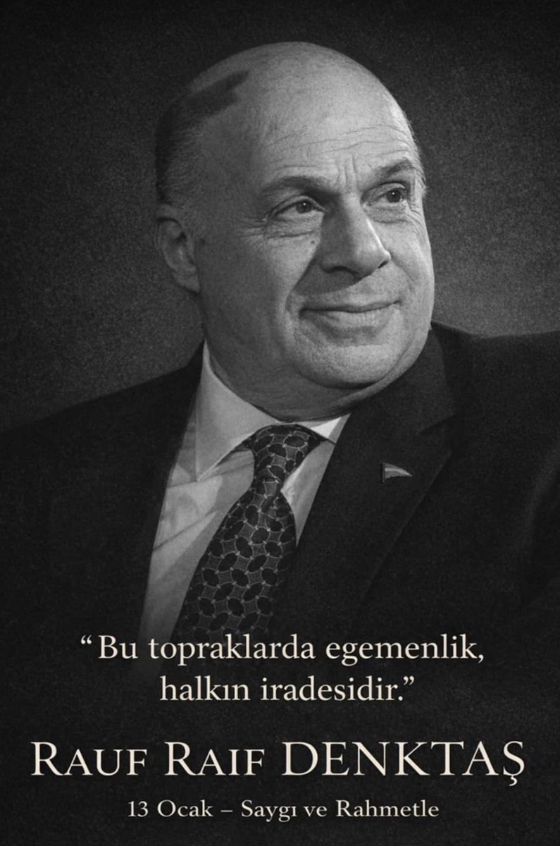 Saygı ve Rahmetle…
<a href="/RaufAlp/">Rauf Alp Denktaş</a> 

#kktc