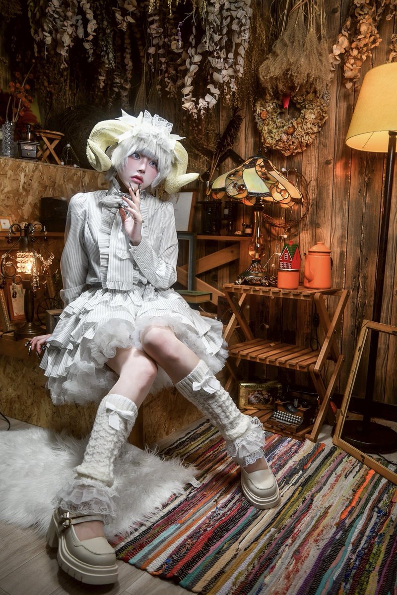 Shu_Cosplay_'s tweet photo. 創作 /
 🐏 Strega pecora bianca 🩸
𝐏𝐡𝐨𝐭𝐨▶︎@mighty3i https://t.co/CskmkyEz3e