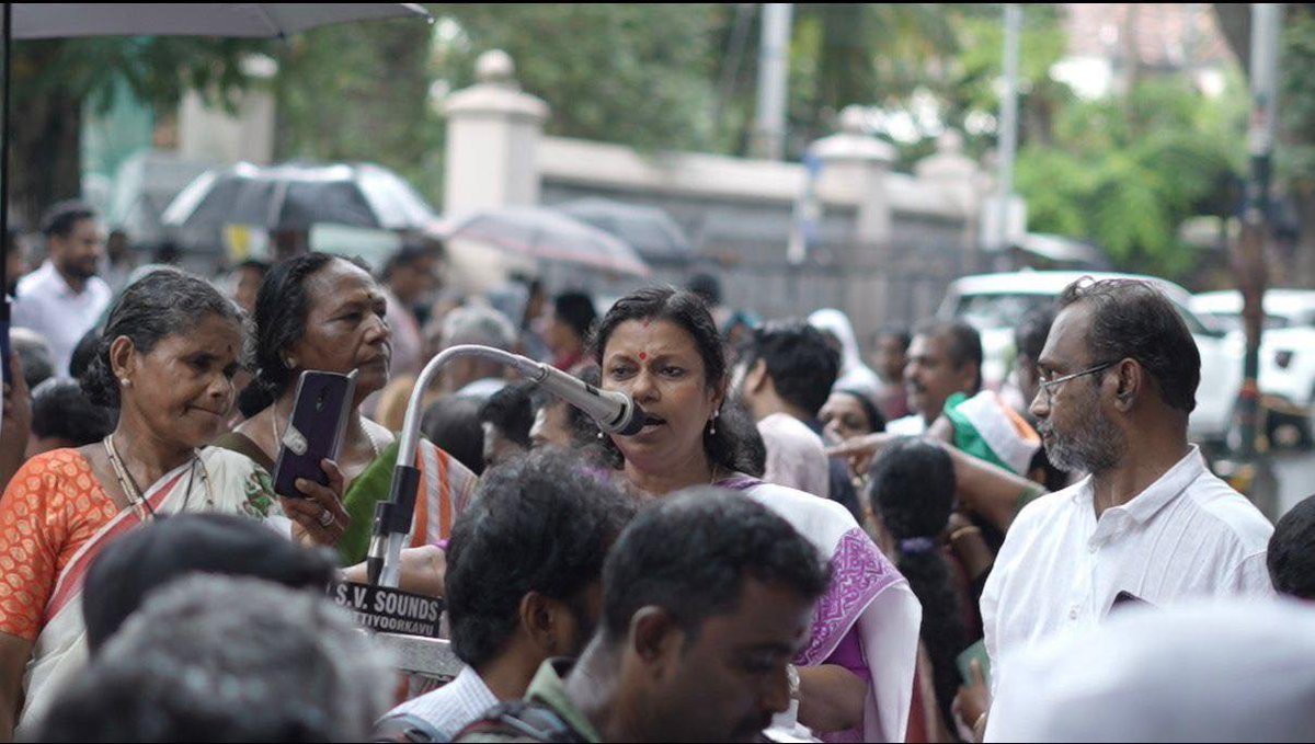 bindhu_krishna_'s tweet photo. @INCKerala  is on a day-and-night protest in front of Lok Bhavan against the Central Government for undermining the Mahatma Gandhi National Rural Employment Guarantee Scheme (MGNREGS).
As part of the 45-day nationwide protest series called by @INCIndia, @INCKerala has organised this continuous agitation.
The protest was inaugurated by @kcvenugopalmp. At the same time, news arrived from nearby Vizhinjam, adding a powerful political message to the moment.

Defying the money power of the ruling fronts, @udfkerala candidate K. H. Sudheer Khan hoisted the victory flag in the Vizhinjam by-election, wresting a sitting seat from @ldfkeralam. This is not just a ward-level victory, but a clear signal towards the upcoming Assembly elections.

Adding to the momentum, former Kottarakkara MLA #AishaPotty joined @INCKerala  at the protest venue, making it a moment of double celebration.

One thing is clear: despite attempts to dilute anti-incumbency through controversies and distractions, Kerala’s voters remain politically conscious and decisive.
The mandate of 2026 will be political, and it will favour @udfkerala.

#SaveMGNREGA
#KPCC
#CongressProtest
#DayAndNightProtest
#VizhinjamVictory
#UDF
#KeralaPolitics
#Towards2026