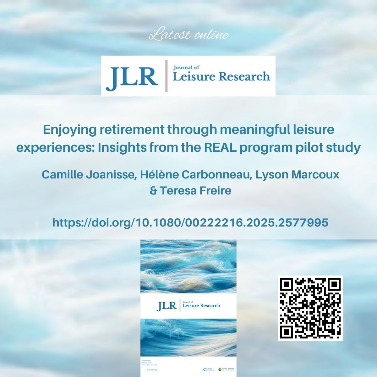 Journal of Leisure Research tweet media