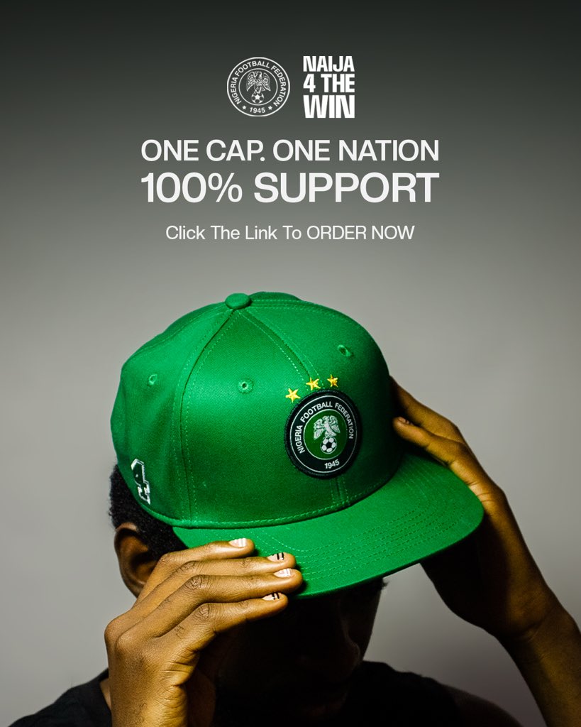 NGSuperEagles's tweet image. As the Super Eagles continue the march toward a fourth African crown, fans can join the movement by copping the official #Naija4TheWin cap. 🦅🇳🇬

Now available in Morocco, Nigeria, and online via the link below 👇🏽
futballhub.com/products/nff-l…

Let’s go, Naija! 💚