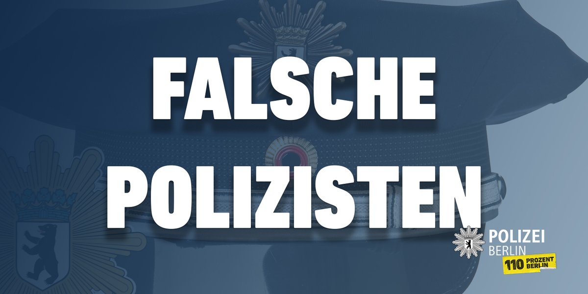 Die Polizei ruft an und will Ihre Wertgegenstände?
Klingt komisch und das ist es auch.
Eine 78-Jährige und ihr 77-jähriger Ehemann bekamen gestern so einen Anruf und meldeten sich bei unseren richtigen Kolleginnen und Kollegen.
Resultat: Unsere alarmierten Einsatzkräfte waren