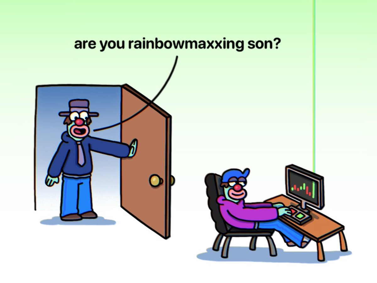 Gm CT

If you are not using <a href="/rainbowdotme/">Rainbow</a> wallet, you are missing out. It makes crypto feel personal, simple, and actually fun. Clean design. Smooth experience. A wallet that feels built for you.

Getting started is easy.

>Install Rainbow wallet.
>Fund it with as little as $10.