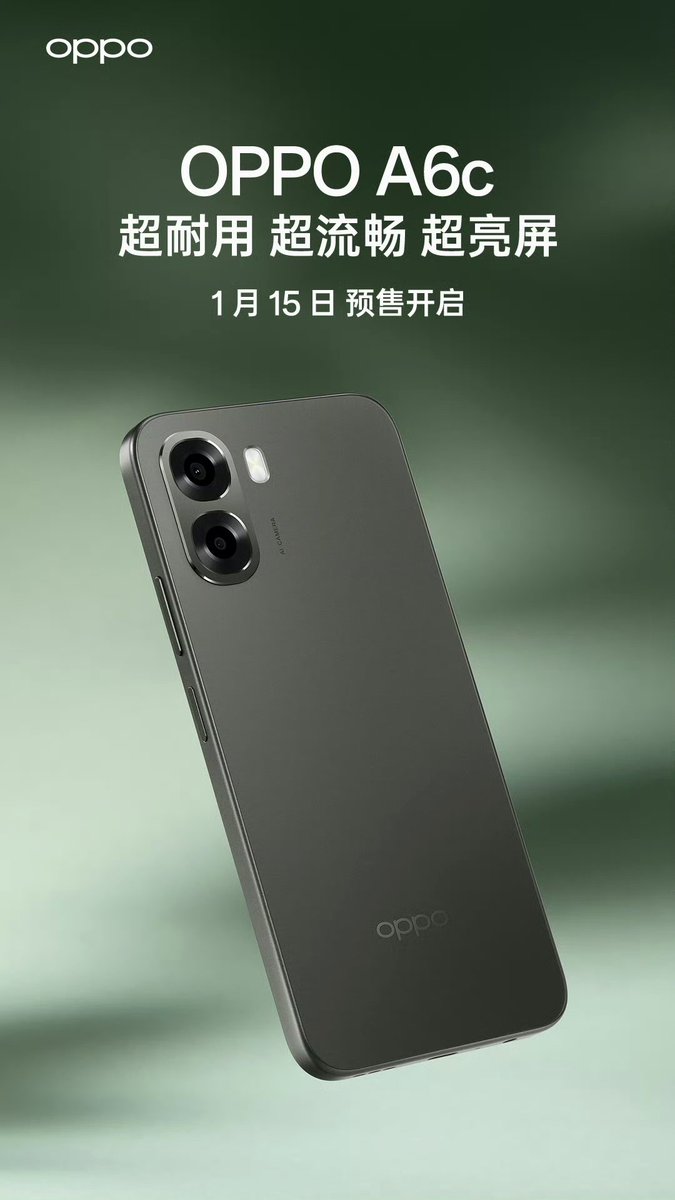 TechAlertNow's tweet image. OPPO A6c
🛒 Pre-sale begins on 15th January 🇨🇳
#OPPO #OPPOA6c