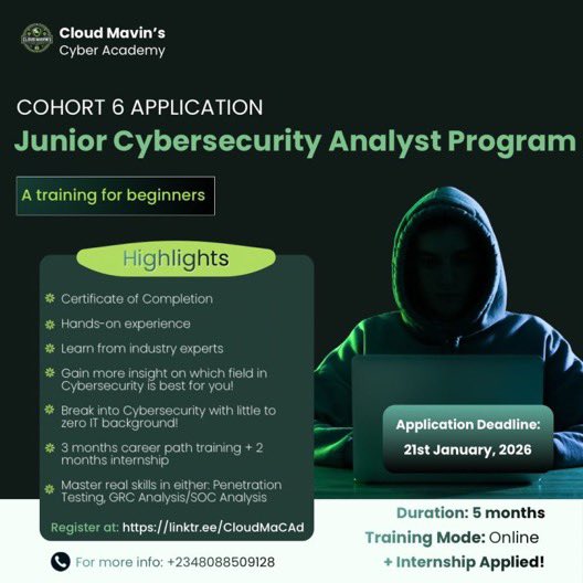 Cloud_Mavin's Cyber Academy tweet media