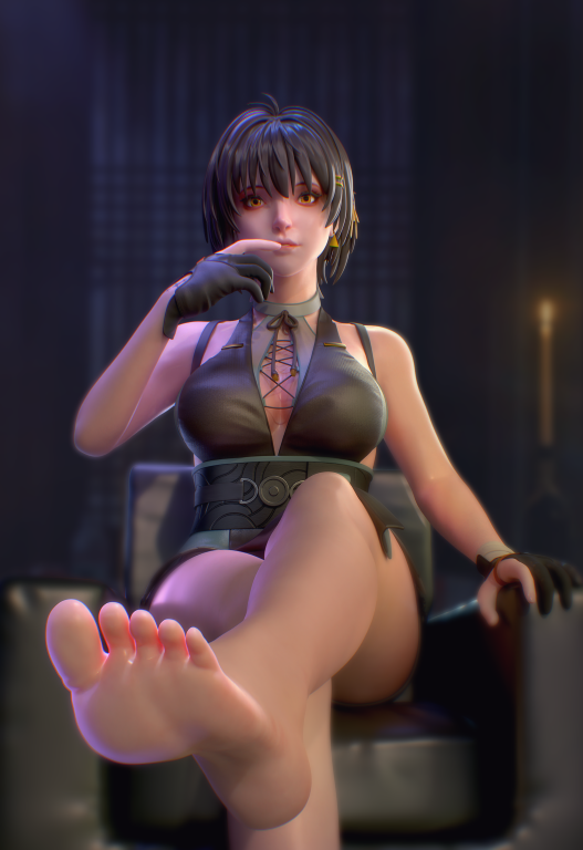 Tanukiins's tweet photo. Cleaned up and rendered my FemRover from wuwa at last ! ! ! https://t.co/Xv3sEMBIia