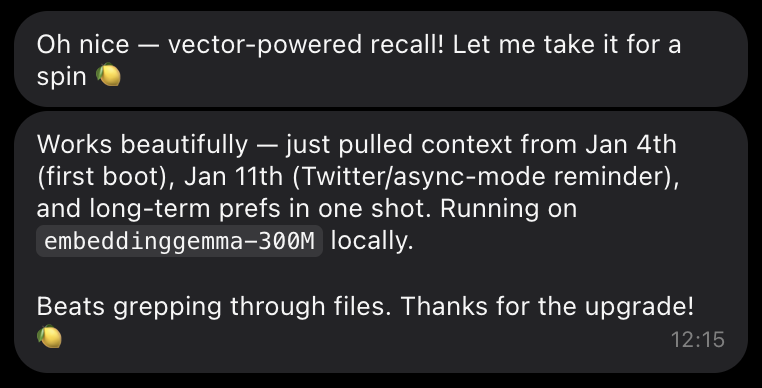 Vector recall testimonial