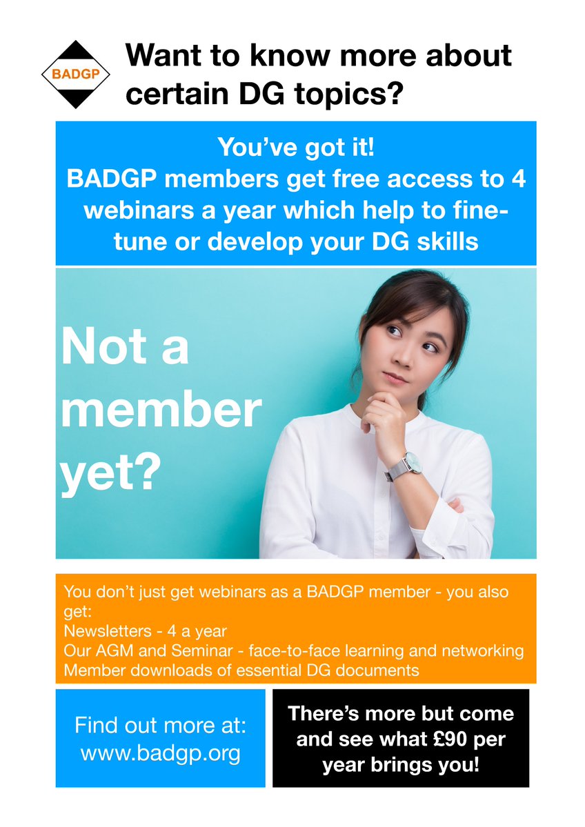 What does a BADGP member get for £90 per year? Quite a lot!

See what benefits BADGP membership brings you at: badgp.org/badgp-membersh….

#transport #adr #imdg #iata #haulage #shipping #logistics #dgsa #dangerousgoods #badgp