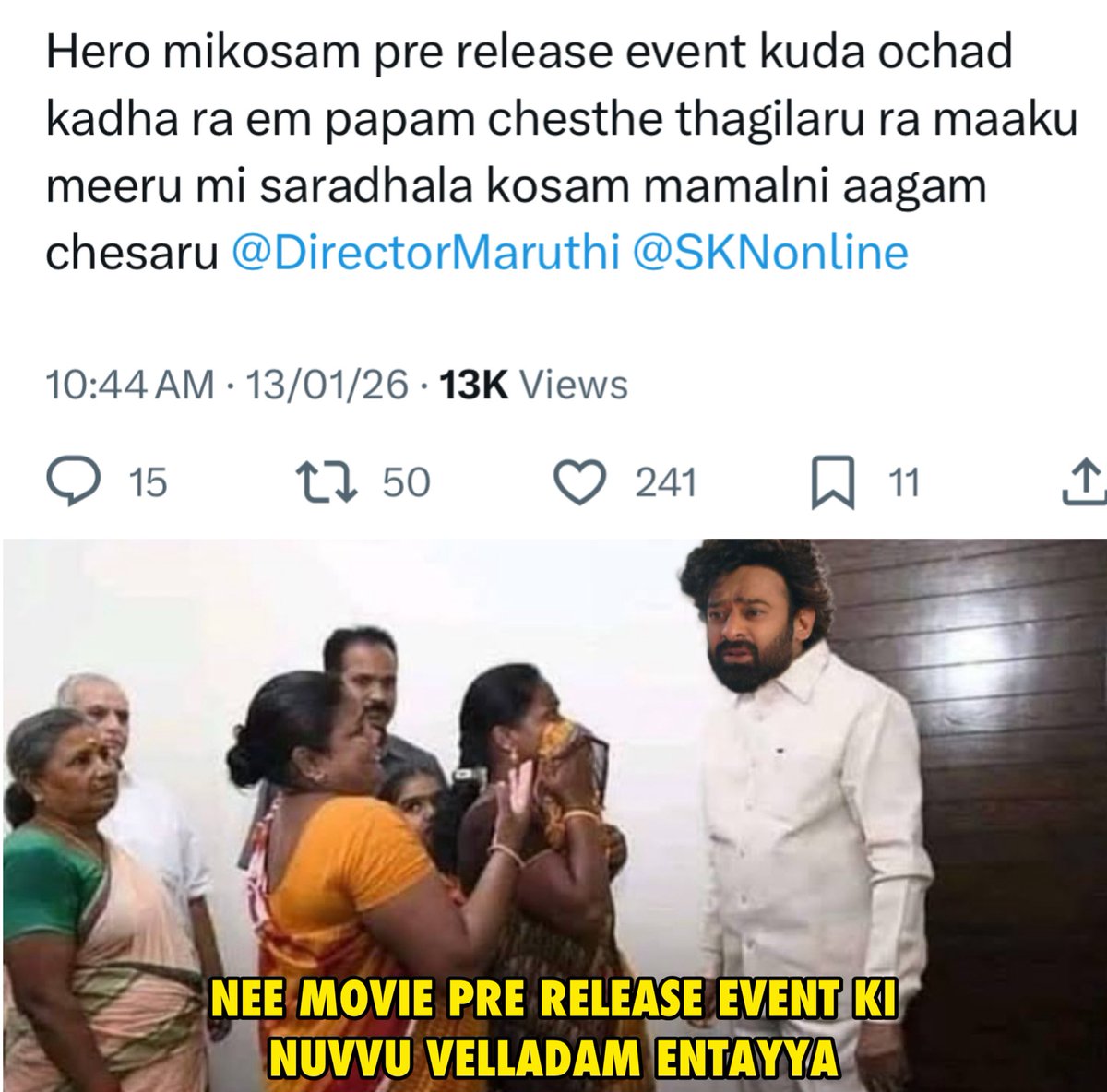 Oreyyy 😭😂😂😂🤣
#RajaSaab