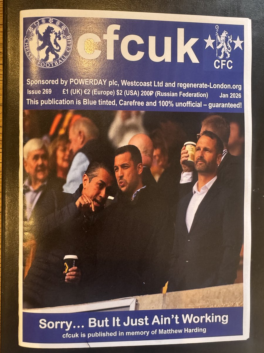 Strong views from Chelsea fans about the running of their club in the latest ⁦<a href="/onlyapound/">cfcuk Fanzine 💙🏴󠁧󠁢󠁥󠁮󠁧󠁿🇬🇧</a>⁩ cfcuk fanzine. #CFC