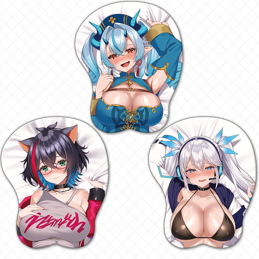 newton30t's tweet photo. 【速報】
コミックマーケット107で販売された乳圧30tグッズのオンライン販売が開始！！！

オリ曲MVに使われた素敵なイラスト集と3人のド迫力立体マウスパッドがまだ手に入れられる！

ちなみにマウスパッドは在庫めちゃ少ないのでお早めに～！

↓ここからチェック！
https://t.co/Xa9Ax88MHq https://t.co/6sCCY82mJc