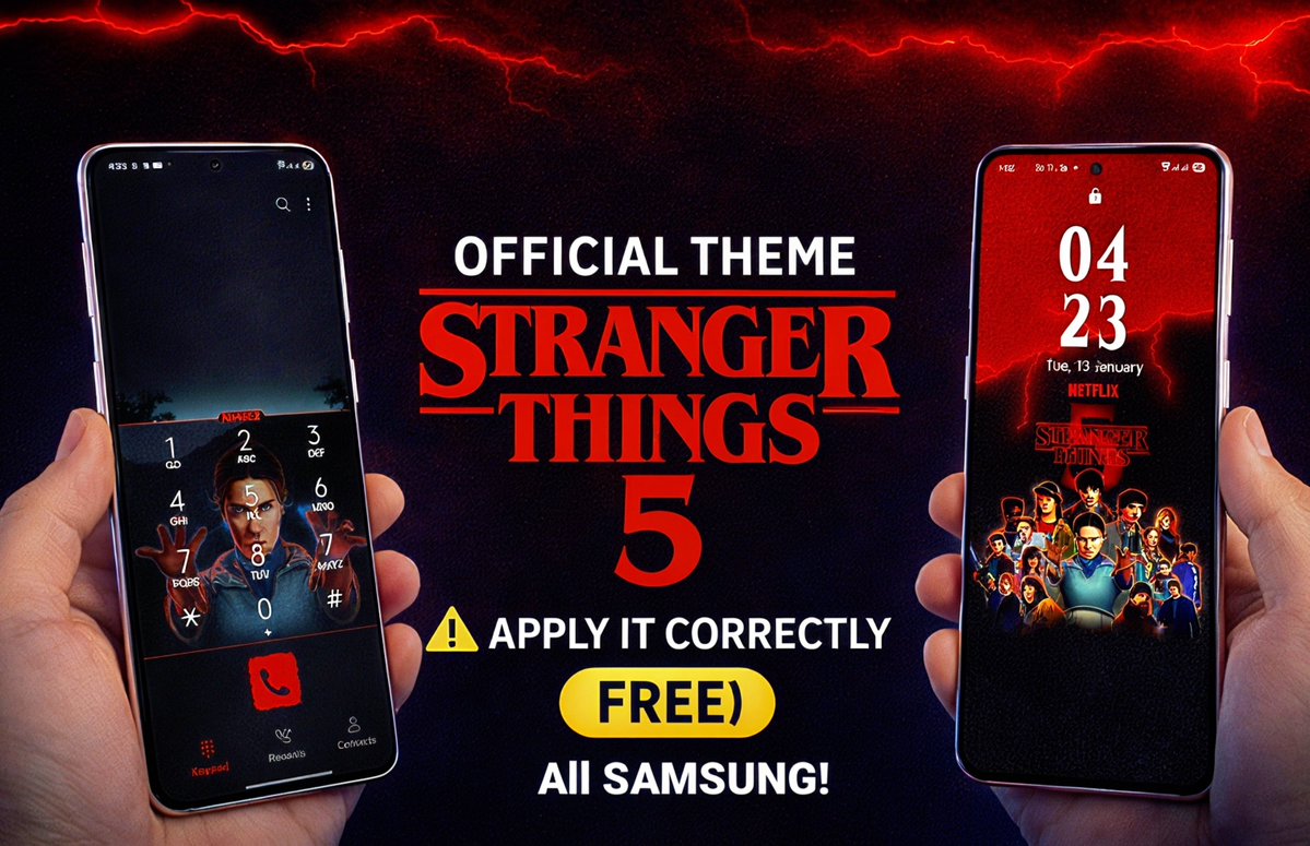 RoidTech_'s tweet image. Samsung just dropped an OFFICIAL Stranger Things 5 theme 😱🔥
Free + works on most Samsung phones
🎥 Full guide here 👇
youtu.be/SxTtXBB-8zU